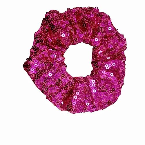 PNEIFON 4-Pack Sequin Hair Scrunchies - Sparkly Glitter Scrunchies Elastic Stretch Hair Ties for Girls and Women (Style 1) - görsel 16