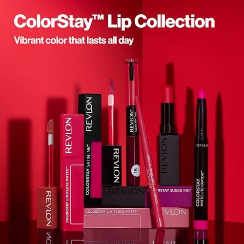 Revlon ColorStay Overtime Lipcolor with Clear Lip Gloss - 550 Blush Hour, 0.07 Fl Oz - Long-Lasting Liquid Lipstick - görsel 16