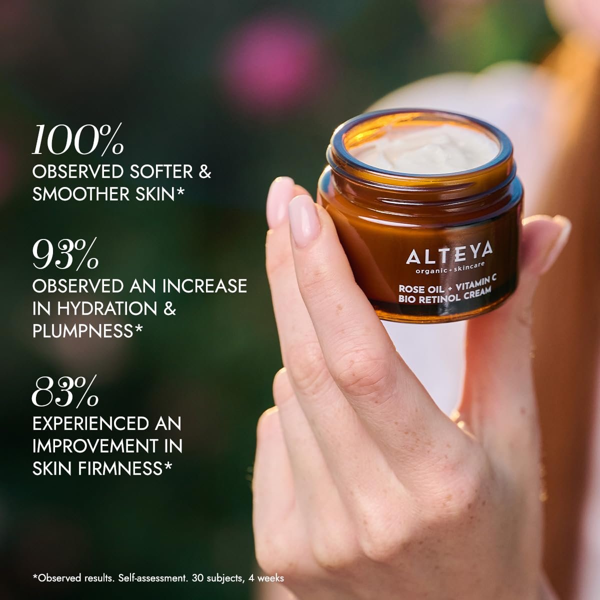 Alteya Organics Luminous Rose Pure Moisture Face Cream 50 ml - NaTrue Certified Organic, Lightweight Hydration for All Skin Types - görsel 7