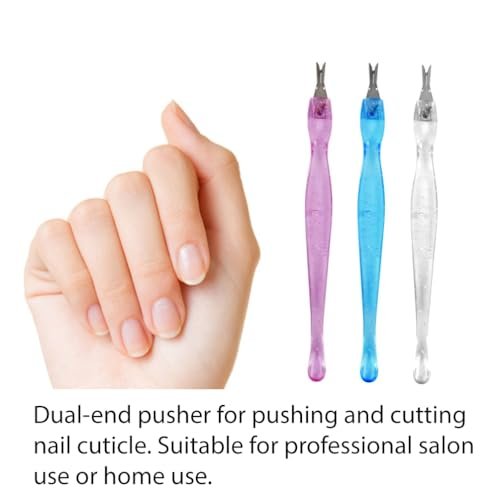 LUXXII 3-Pack Color Practical Cuticle Pushers & Dead Skin Remover - Nail Art Tools for Pedicure & Manicure - görsel 7