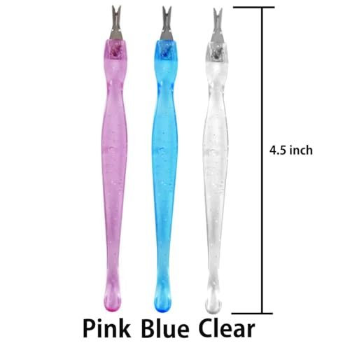 LUXXII 3-Pack Color Practical Cuticle Pushers & Dead Skin Remover - Nail Art Tools for Pedicure & Manicure - görsel 5