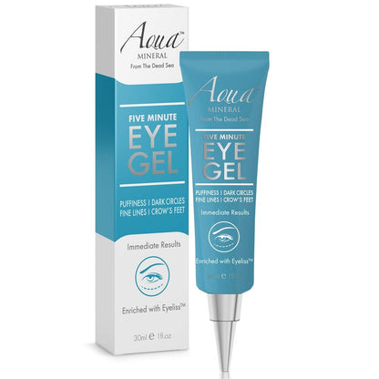 Aqua Mineral Puffy Eye GEL – Instant Results, Naturally Rapid Reduction Eye Gel for Wrinkles, Puffiness and Bags – Hydrating Eye Gel with Green Tea Extract – 1 oz Avelisse