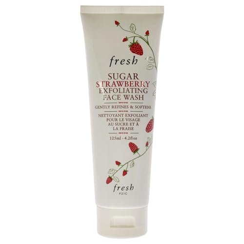Fresh Sugar Strawberry Exfoliating Face Wash Cleanser for Women, 4.2 oz Avelisse