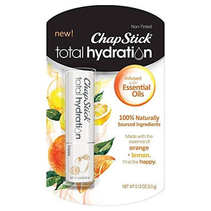 Chapstick Total Hydration Essential Oils Lip Balm - Happy - 0.12oz (Pack of 2) Avelisse