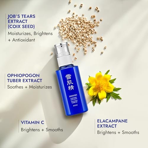 SEKKISEI Enriched Emulsion Hydrating Face Cream Serum - 4.7 oz | Intense Moisturizer for Radiant Skin Avelisse