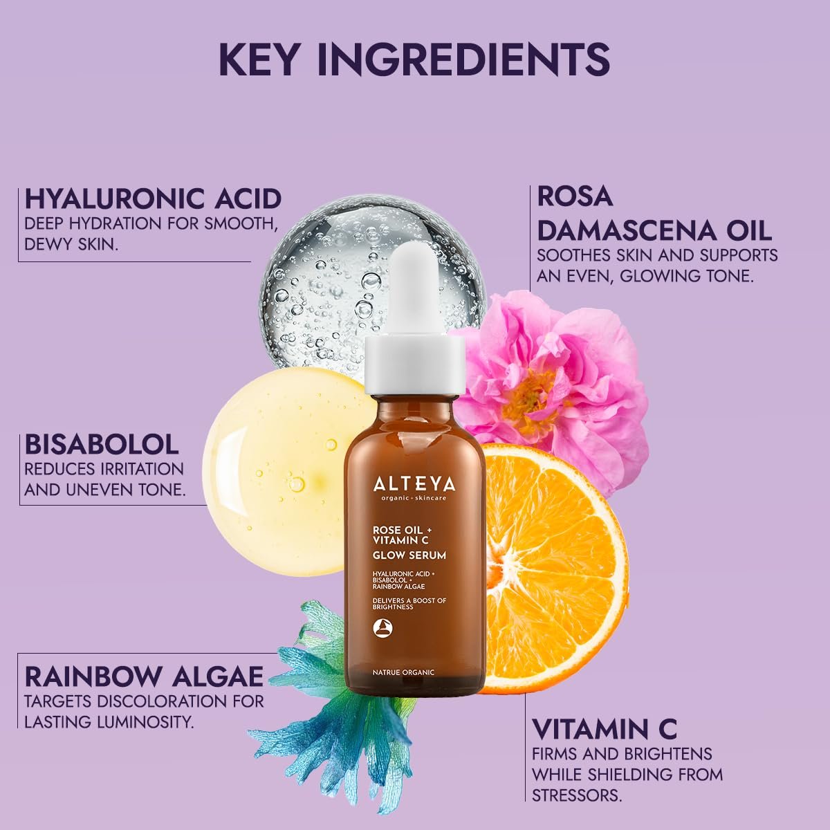 Alteya Organics Luminous Rose Iridescent Light Serum – 1 fl oz / 30 mL - görsel 6