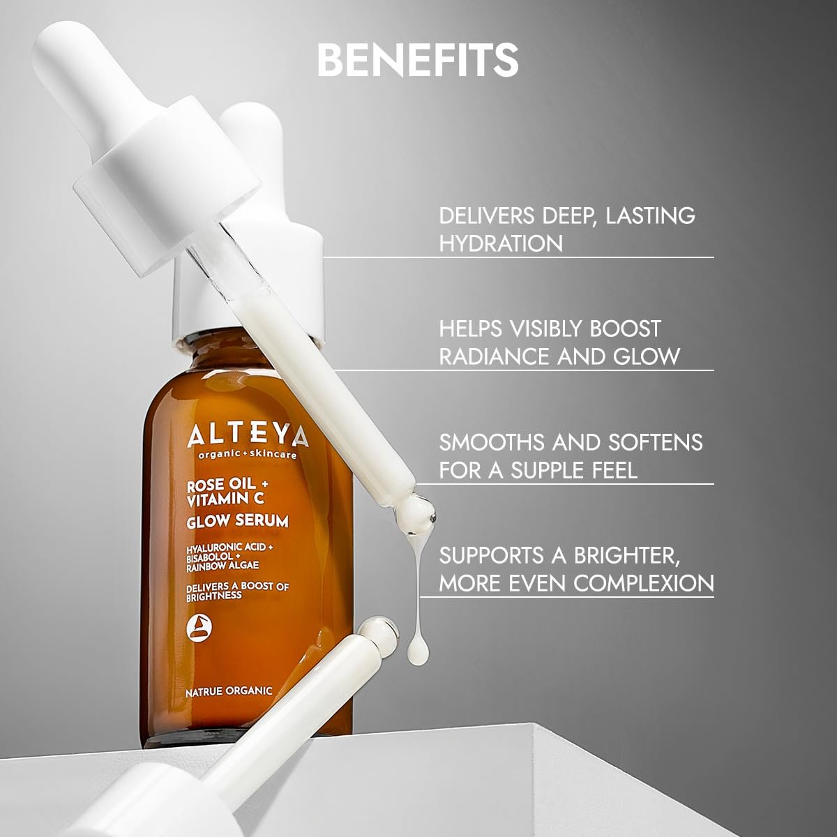 Alteya Organics Luminous Rose Iridescent Light Serum – 1 fl oz / 30 mL - görsel 4