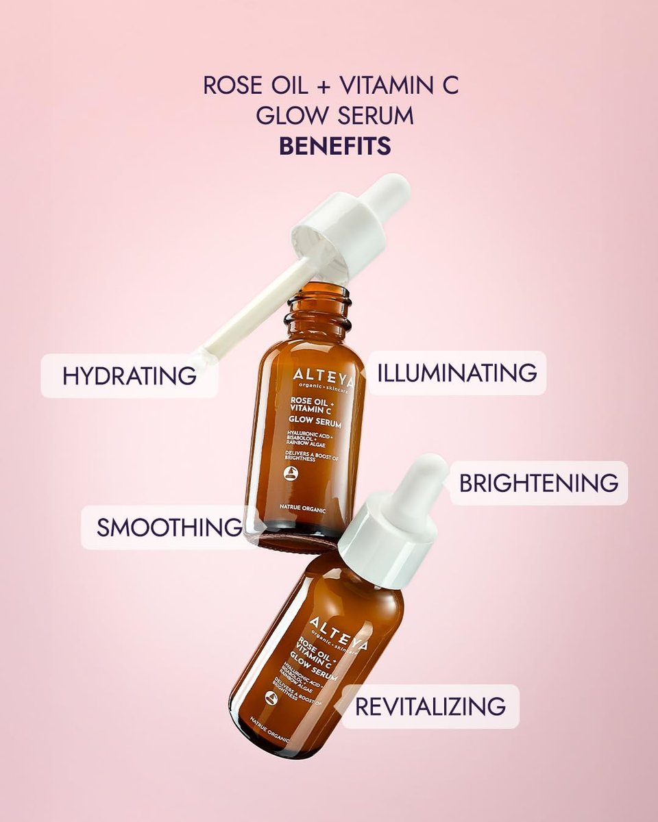 Alteya Organics Luminous Rose Iridescent Light Serum – 1 fl oz / 30 mL - görsel 8