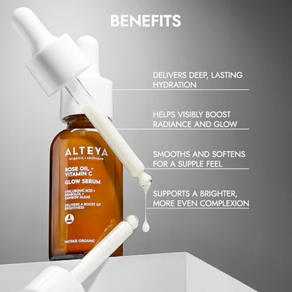 Alteya Organics Luminous Rose Iridescent Light Serum – 1 fl oz / 30 mL