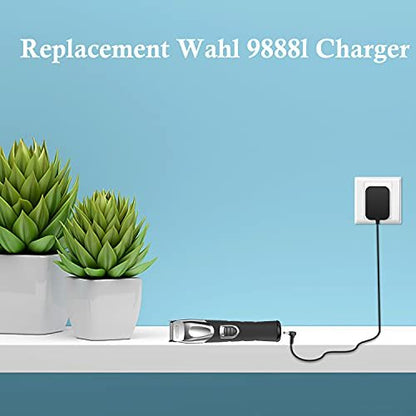 vhbw Wahl Trimmer Charger 4V Power Cord Compatible with Wahl 9818, 9818L, 9888L, 9916D, 9918D, 9685 Groomer Clipper, 9854-600, 9855, 79600-2101, S004mu0400090 Avelisse