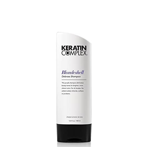 Keratin Complex Blondeshell Debrass Shampoo - Purple Toning Shampoo for Blonde, Silver, and Highlighted Hair - 13.5 oz - görsel 2