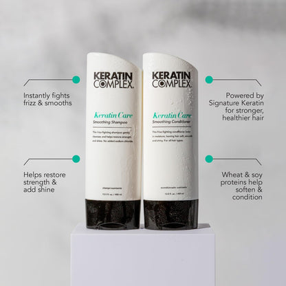 Keratin Complex Keratin Care Smoothing Shampoo - 13.5 fl oz | Smooth & Frizz-Free Hair Avelisse