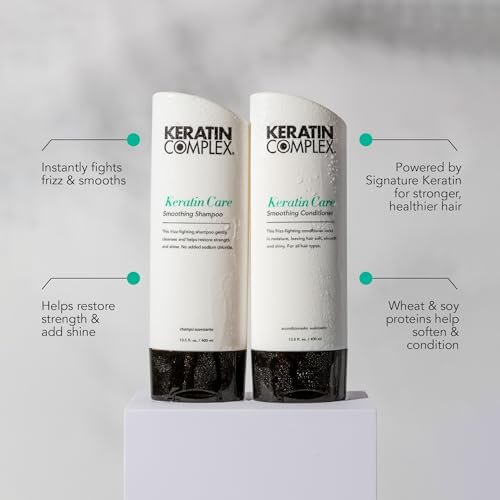 Keratin Complex Keratin Care Smoothing Shampoo - 13.5 fl oz | Smooth & Frizz-Free Hair Avelisse
