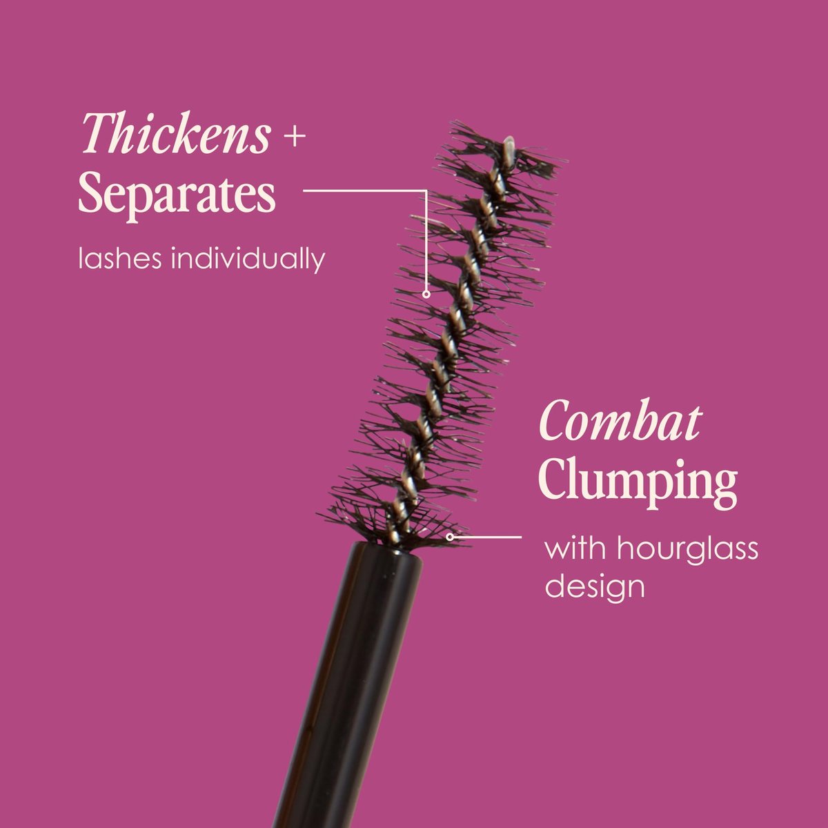 Grande Cosmetics GrandeDRAMA Intense Thickening Black Mascara with Castor Oil - Volumizing, Conditioning, Buildable Formula (0.32 oz) Avelisse