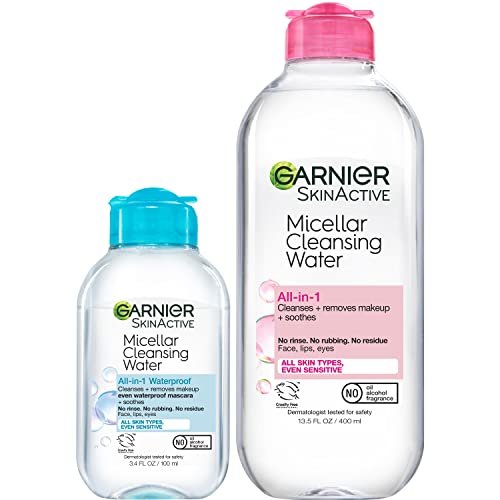 Garnier Micellar Cleansing Water Duo: For All Skin Types & Waterproof Makeup Remover - 13.5 fl oz + 3.4 fl oz - görsel 2