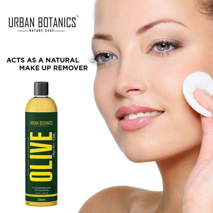 UrbanBotanics Pure Cold Pressed Olive Oil for Hair and Skin, 250ml (8.45 Fl Oz)