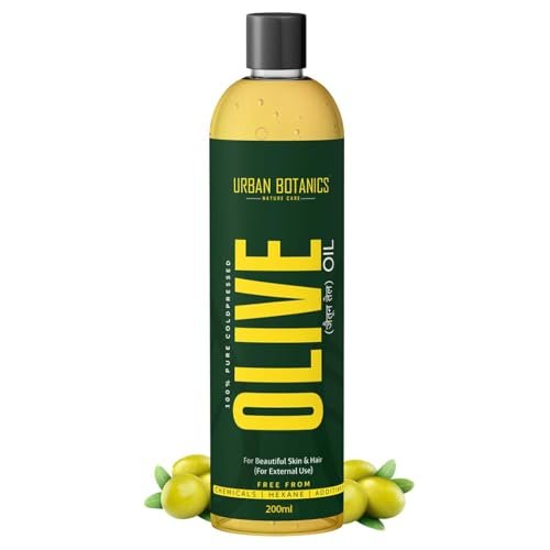 UrbanBotanics Pure Cold Pressed Olive Oil for Hair and Skin, 250ml (8.45 Fl Oz) - görsel 2