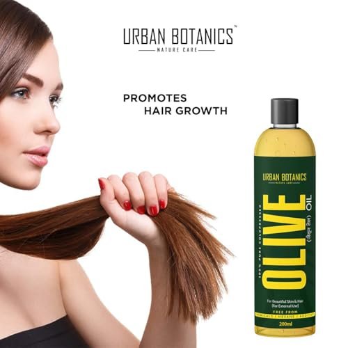 UrbanBotanics Pure Cold Pressed Olive Oil for Hair and Skin, 250ml (8.45 Fl Oz) - görsel 8