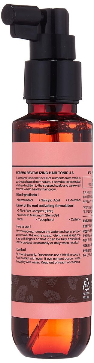 MOREMO Revitalizing Hair Tonic A – 115ml/3.8oz Scalp Relaxing K-Beauty Hair Treatment - görsel 3