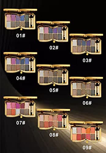 10-Color Glitter Eyeshadow Palette - Highly Pigmented Sparkle Shimmer Eye Shadow Set, Long Lasting Gold Makeup - görsel 18