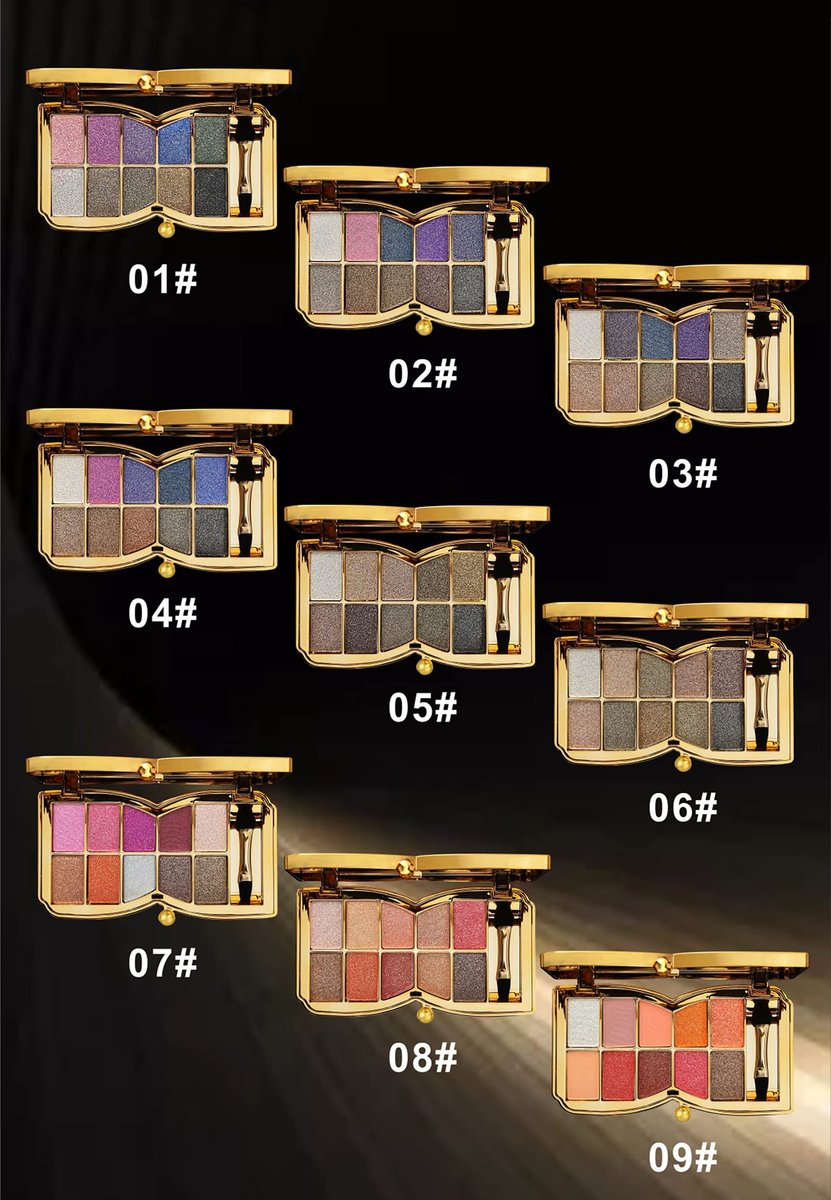 10-Color Glitter Eyeshadow Palette - Highly Pigmented Sparkle Shimmer Eye Shadow Set, Long Lasting Gold Makeup - görsel 17