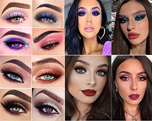 10-Color Glitter Eyeshadow Palette - Highly Pigmented Sparkle Shimmer Eye Shadow Set, Long Lasting Gold Makeup - görsel 16