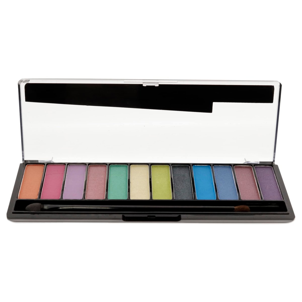 Rimmel London Magnif'Eyes Eyeshadow Palette 011 Rainbow - 12 Blendable Shades, 0.5 oz - görsel 3