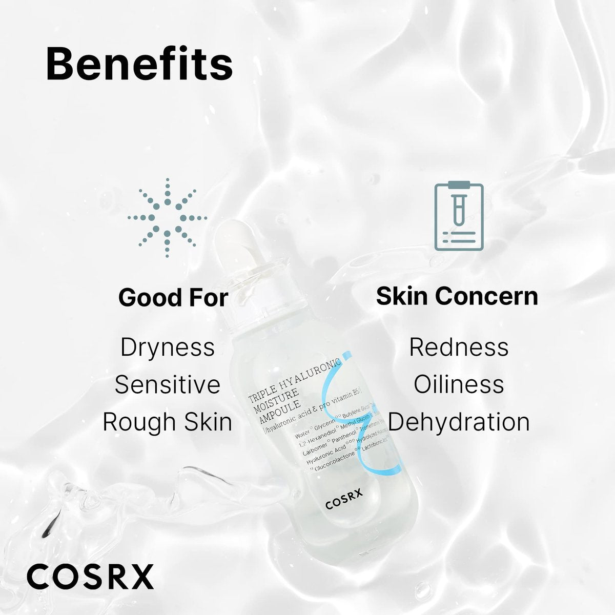 COSRX Hydrium Triple Hyaluronic Moisture Ampoule – Intense Hydrating Serum with Hyaluronic Acid, 40ml - görsel 9
