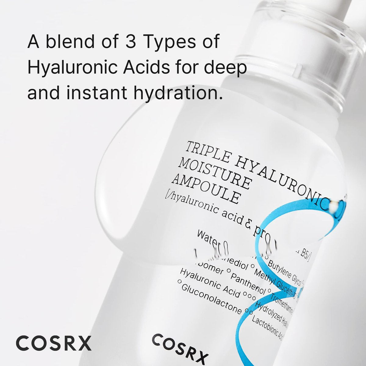 COSRX Hydrium Triple Hyaluronic Moisture Ampoule – Intense Hydrating Serum with Hyaluronic Acid, 40ml - görsel 3