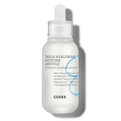 COSRX Hydrium Triple Hyaluronic Moisture Ampoule – Intense Hydrating Serum with Hyaluronic Acid, 40ml