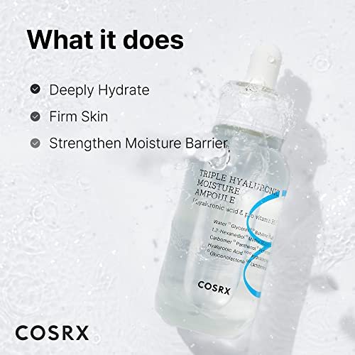 COSRX Hydrium Triple Hyaluronic Moisture Ampoule – Intense Hydrating Serum with Hyaluronic Acid, 40ml - görsel 6