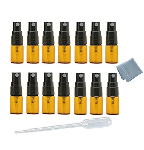 ELFENSTALL 30-Pack 2ml Brown Amber Fine Mist Mini Atomizer Vials | Refillable Glass Spray Bottles for Perfume, Travel & Party Favors - görsel 2