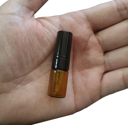 ELFENSTALL 30-Pack 2ml Brown Amber Fine Mist Mini Atomizer Vials | Refillable Glass Spray Bottles for Perfume, Travel & Party Favors