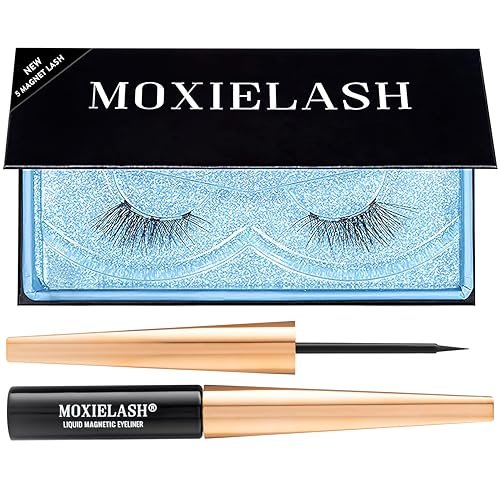 MoxieLash Magnetic Eyelashes with Eyeliner Kit - Baby Bundle - Natural Looking False Lashes - Set of Baby Lashes + Magnetic Eyeliner - USA Owned - No Glue Avelisse
