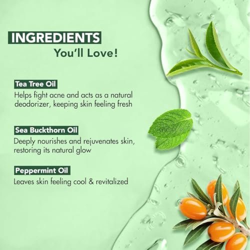 Botanic Hearth Tea Tree Body Wash - Natural Antifungal & Odor Control Shower Gel for Acne, Athlete's Foot, Ringworm, Jock Itch - Sulfate & Paraben Free - 16 fl oz (Pack of 2) Avelisse