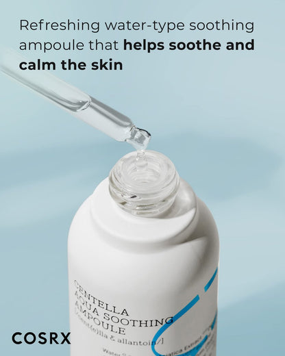 COSRX Centella Aqua Soothing Ampoule - Centella Asiatica Cica Serum for Sensitive Skin, 1.35 Fl Oz Avelisse