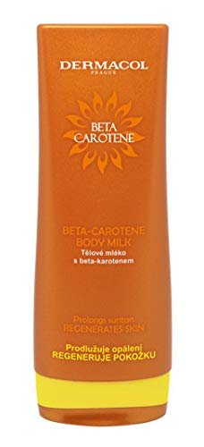 Dermacol Beta-Carotene Body Milk - Deeply Moisturizing & Skin-Brightening Lotion with Pro-Vitamin A