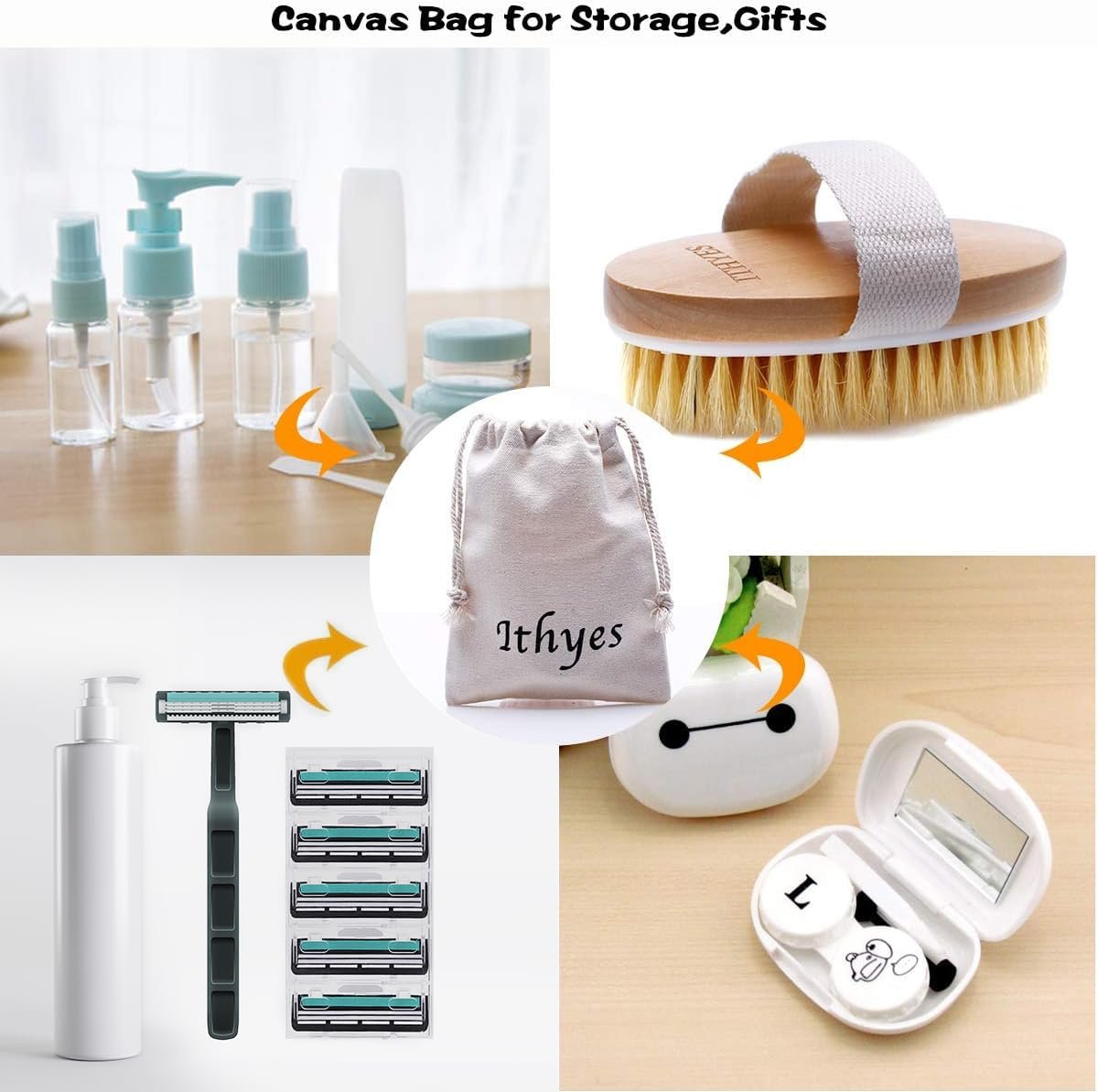 Ithyes Dry Brushing Body Brush – Natural Bristle Exfoliating Brush for Lymphatic Drainage, Cellulite & Circulation - görsel 14