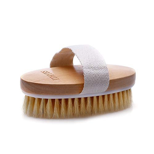 Ithyes Dry Brushing Body Brush – Natural Bristle Exfoliating Brush for Lymphatic Drainage, Cellulite & Circulation - görsel 5