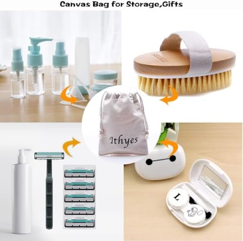 Ithyes Dry Brushing Body Brush – Natural Bristle Exfoliating Brush for Lymphatic Drainage, Cellulite & Circulation - görsel 13