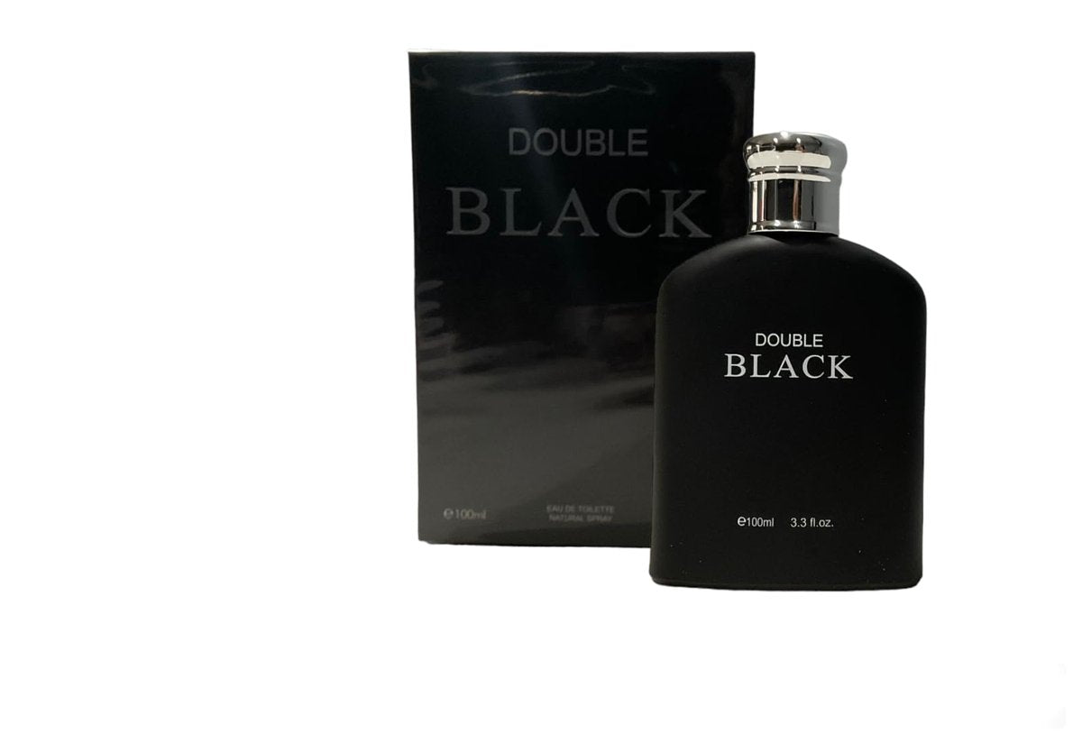 Royal Fragrance Double Black 3.3 oz Men's Eau de Toilette Spray Cologne Avelisse