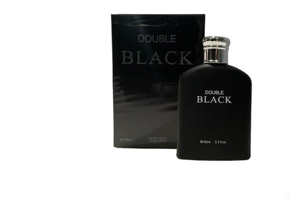 Royal Fragrance Double Black 3.3 oz Men's Eau de Toilette Spray Cologne Avelisse