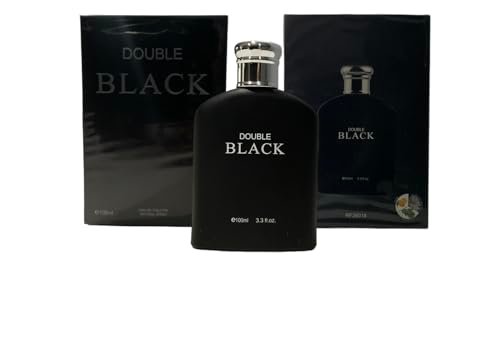 Royal Fragrance Double Black 3.3 oz Men's Eau de Toilette Spray Cologne Avelisse