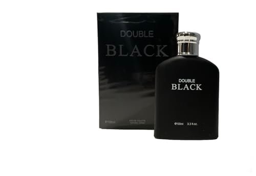 Royal Fragrance Double Black 3.3 oz Men's Eau de Toilette Spray Cologne Avelisse