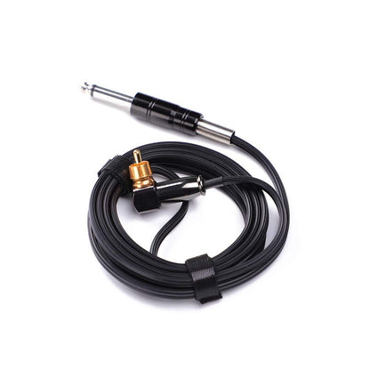 HAWINK Rotary Tattoo Machine Pen Spare Power Cord RCA Connector (Black) - Replacement Cable for Tattoo Machines