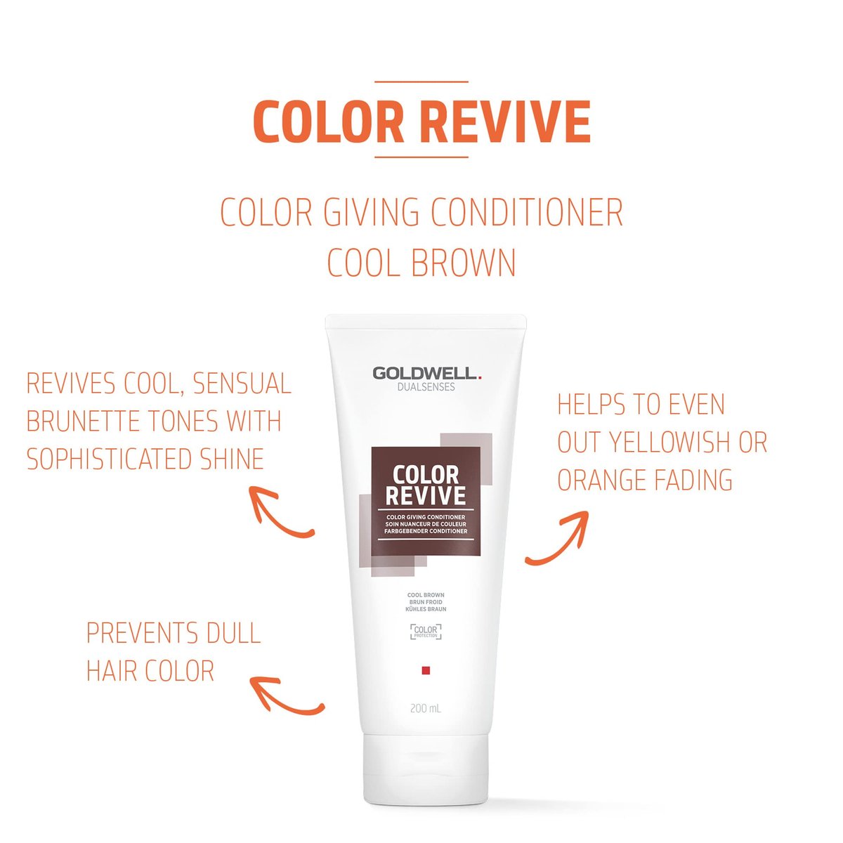 Goldwell Dualsenses Color Revive Color Conditioner Cool Brown 200ml Avelisse