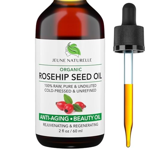 Jeune Naturelle Organic Rosehip Seed Oil - Pure, Virgin, Cold Pressed for Skin Repair, 2 oz - görsel 2