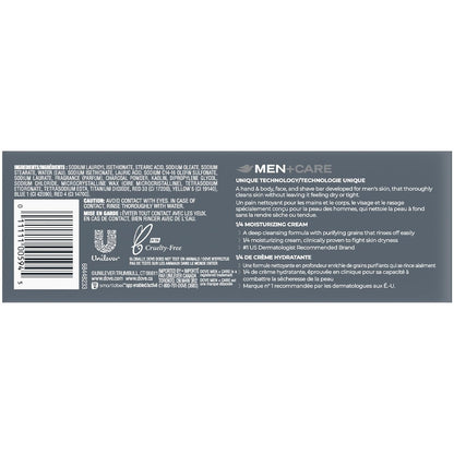 Dove Men+Care Body + Face Bar 2-Pack (12 Bars) – Exfoliating 3-in-1 Charcoal Soap with Clay for Skin Care, Hands & Shaving, 3.75 Oz Each Avelisse
