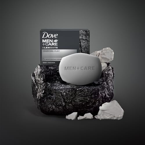Dove Men+Care Body + Face Bar 2-Pack (12 Bars) – Exfoliating 3-in-1 Charcoal Soap with Clay for Skin Care, Hands & Shaving, 3.75 Oz Each Avelisse