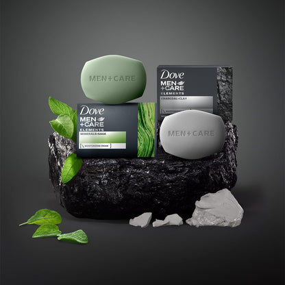 Dove Men+Care Body + Face Bar 2-Pack (12 Bars) – Exfoliating 3-in-1 Charcoal Soap with Clay for Skin Care, Hands & Shaving, 3.75 Oz Each Avelisse
